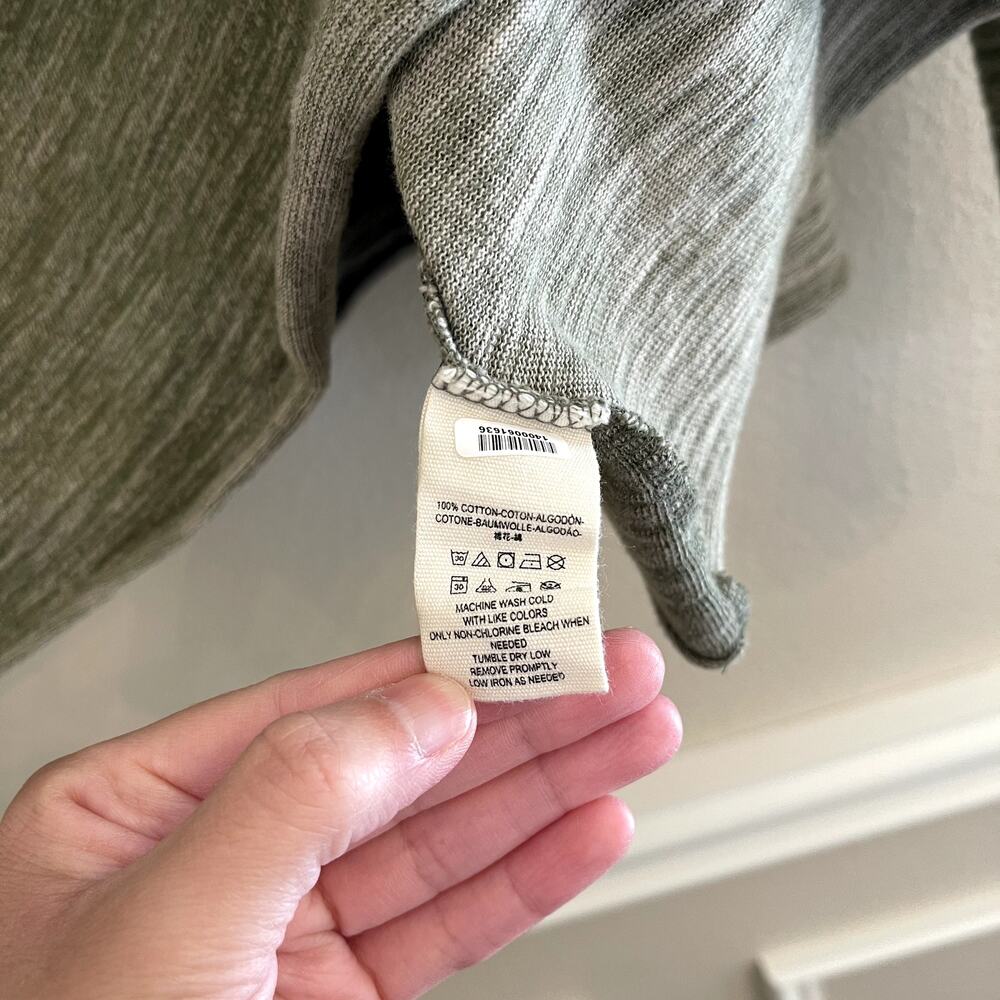 FREE PEOPLE Beach | Women’s Olive Green Cocoon Cowl Neck Pullover Top S/M - Picture 9 of 10